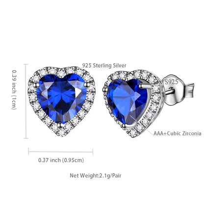 Birthstone stud earrings for women