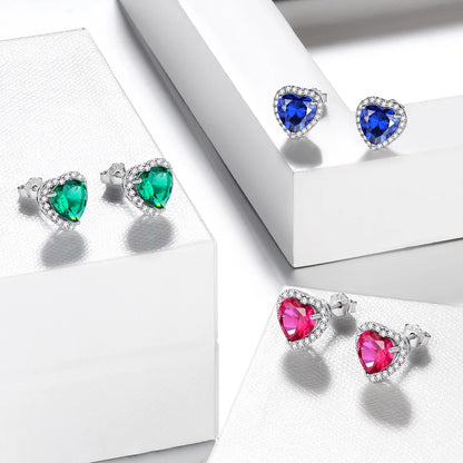 Birthstone stud earrings for women