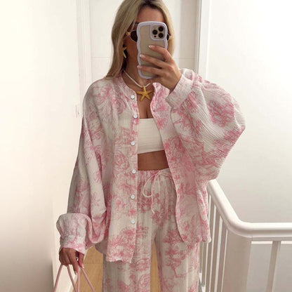 Women's printed pajama set