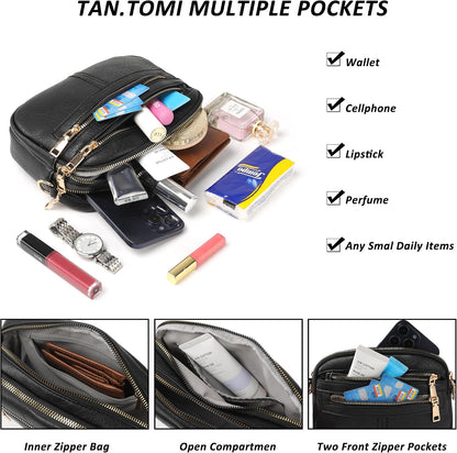 Women's multi-pocket crossbody bag