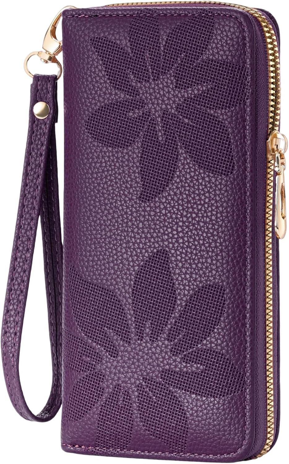 Women's RFID blocking wristlet wallet