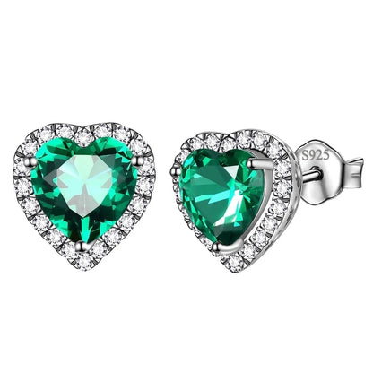 Birthstone stud earrings for women