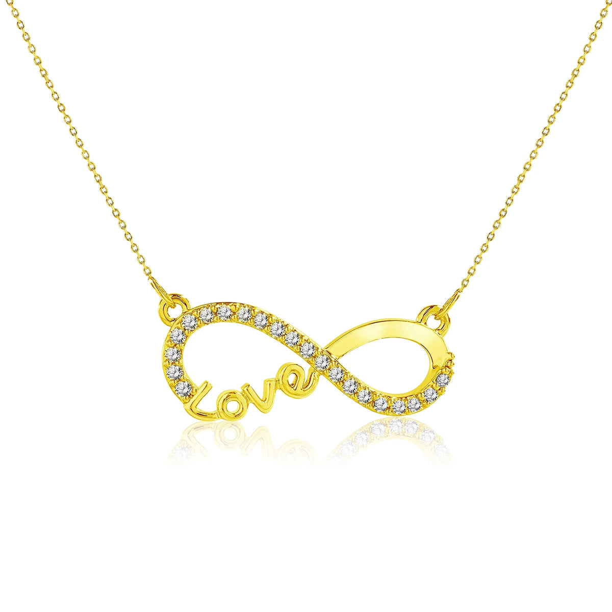 Infinity pendant necklace for women