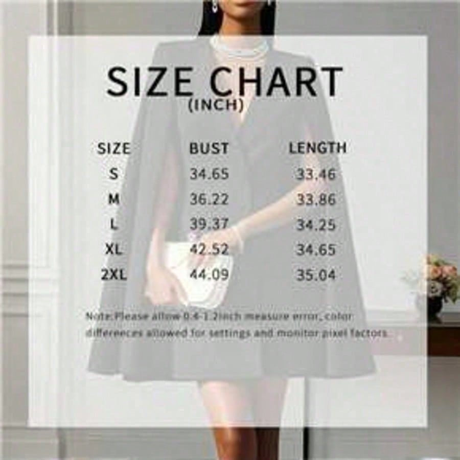 Women's cape blazer dress