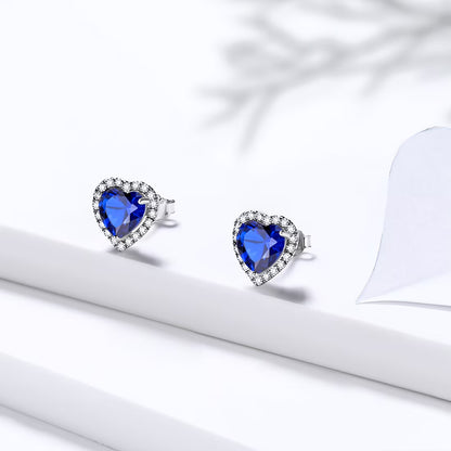 Birthstone stud earrings for women