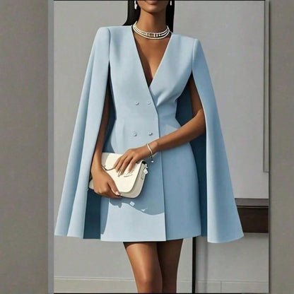 Women's cape blazer dress