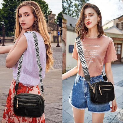 Women's multi-pocket crossbody bag