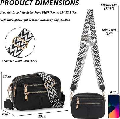 Women's multi-pocket crossbody bag