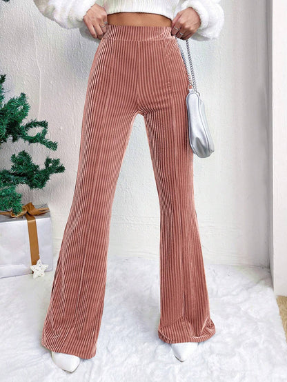 Women's high waist corduroy flare pants