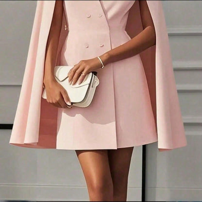 Women's cape blazer dress