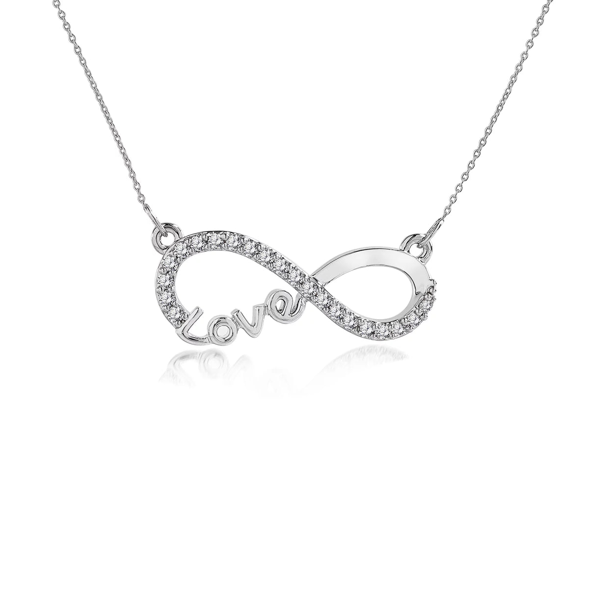 Infinity pendant necklace for women