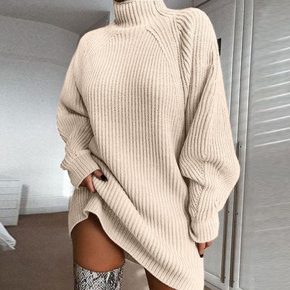 Women's turtleneck sweater dress