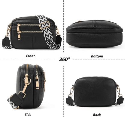 Women's multi-pocket crossbody bag