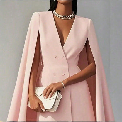Women's cape blazer dress