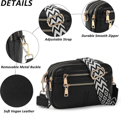 Women's multi-pocket crossbody bag