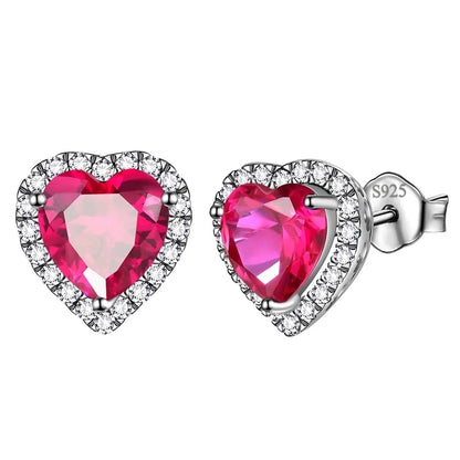 Birthstone stud earrings for women
