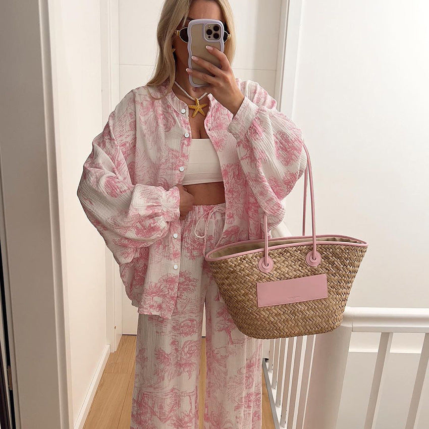Women's printed pajama set