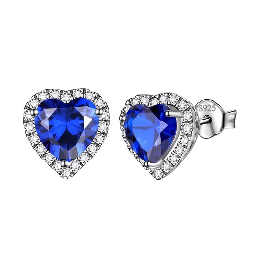 Birthstone stud earrings for women