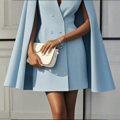 Women's cape blazer dress